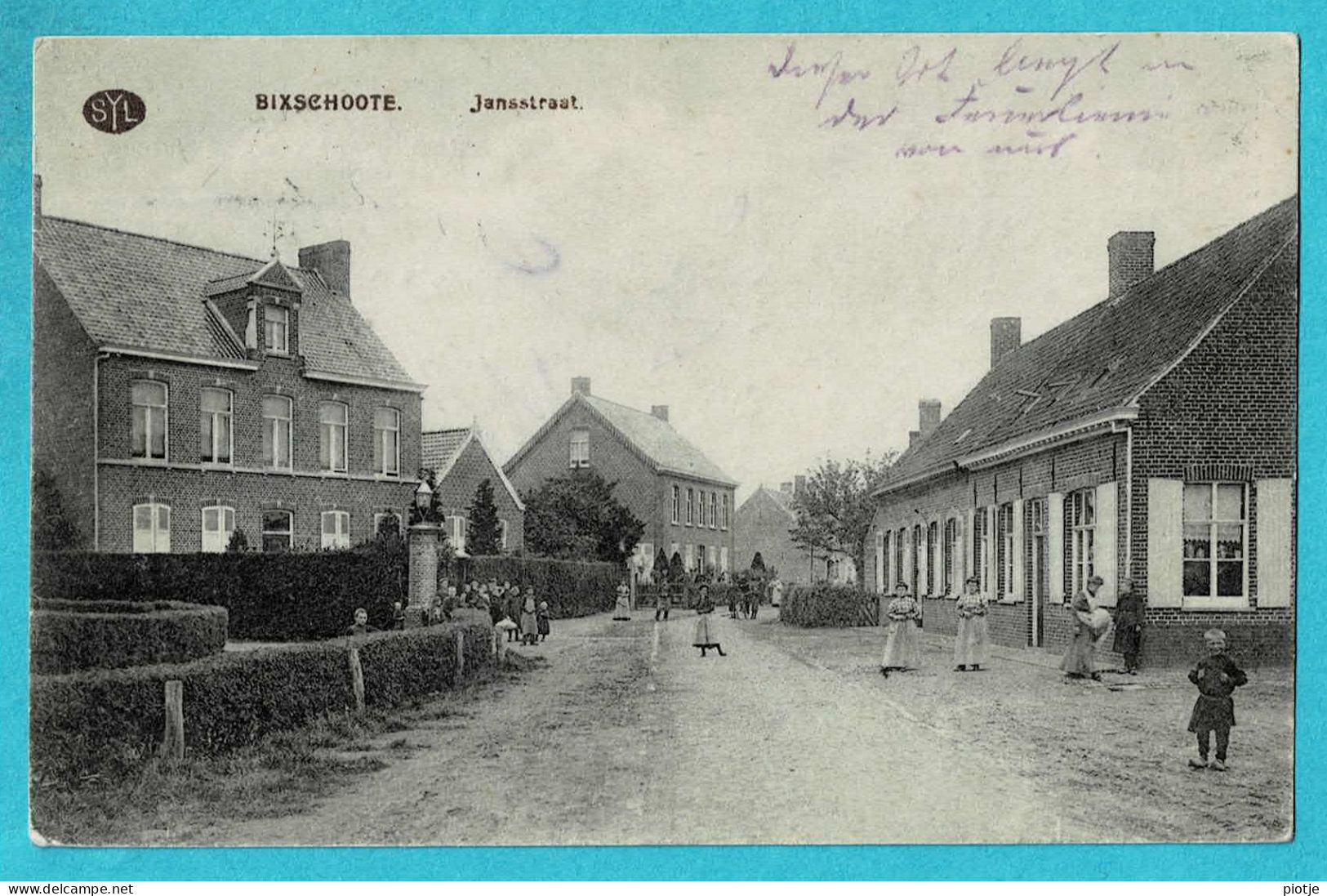 * Bikschote - Bixschoote (Langemark) * (SYL) Jansstraat, Unique, Zeldzaam, Animée, Enfants, TOP, Feldpost - Langemark-Poelkapelle