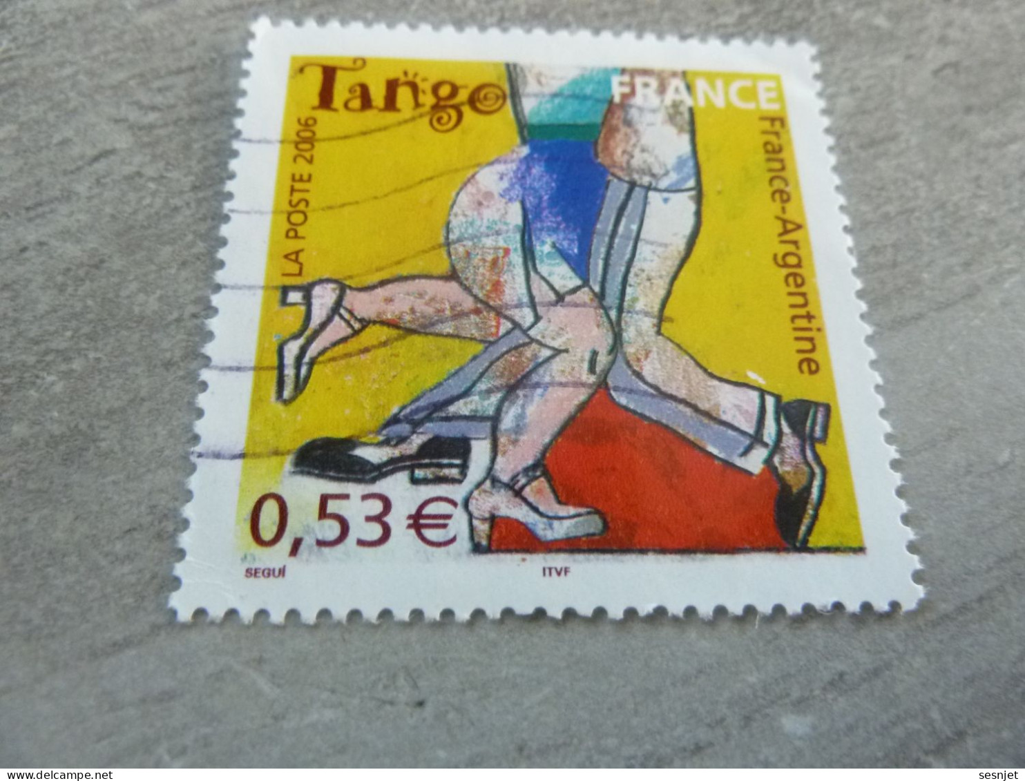Musique Et Danse - Le Tango (Danse) - 0.53 € - Yt 3932 - Multicolore - Oblitéré - Année 2006 - - Gebraucht