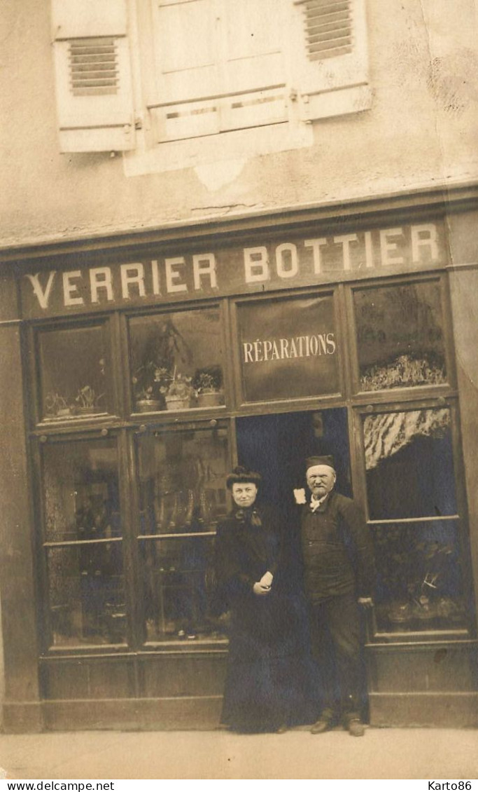 Vesoul * Carte Photo 1905 * Devanture VERRIER Bottier Réparations * Commerce Magasin Bottier Métier - Villersexel