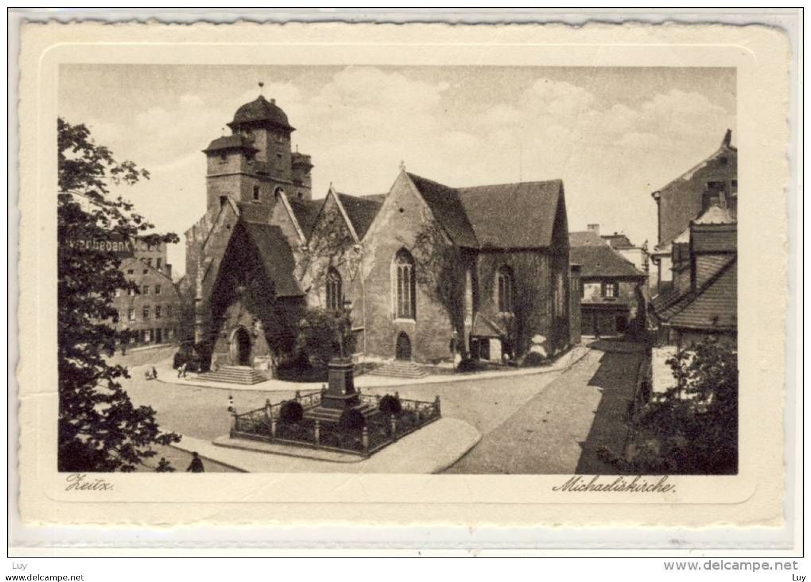 ZEITZ - Michaeliskirche,  1942,   Felpost, FM - Zeitz