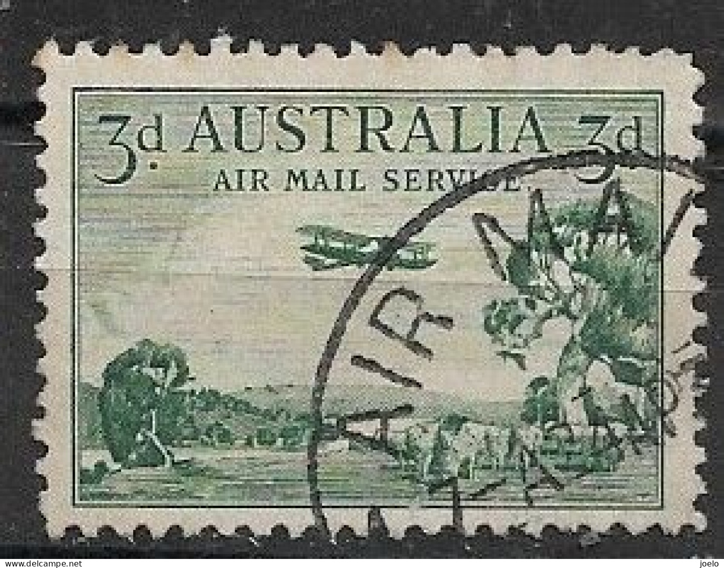 AUSTRALIA  GV 1929 AIR MAIL SERVICE DH66 BIPLANE - Oblitérés