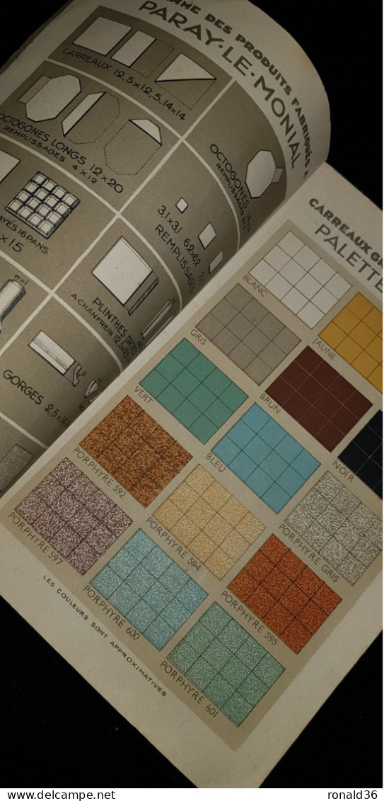 Catalogue C.G.C.B CERABATI PARAY LE MONIAL 71 PONT SAINTE MAXENCE 60  carreaux grès céramé vitrifiés céramique