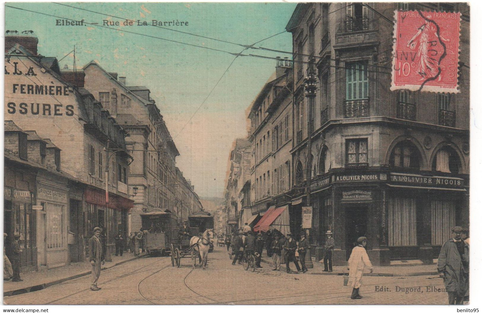 CPA De ELBEUF - Rue De La Barrière. - Elbeuf