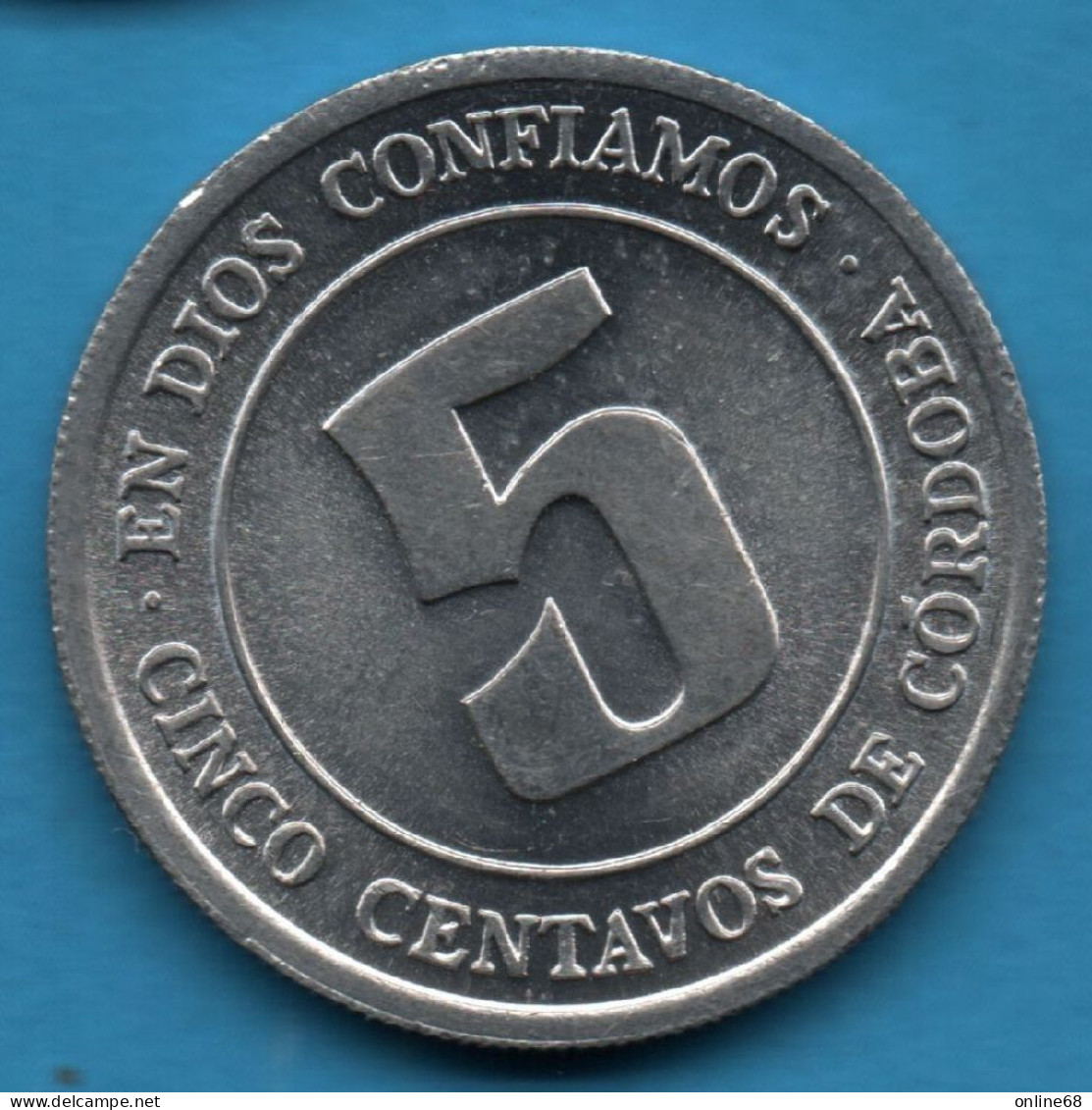 NICARAGUA 5 CENTAVOS 1974 KM# 28 FAO PRODUZCAMOS MAS ALIMENTOS - Nicaragua