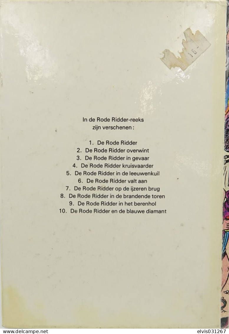 Vintage Books : DE RODE RIDDER N° 5 IN DE LEEUWENKUIL - 1967 Herdruk - Conditie : Goede Staat - Giovani