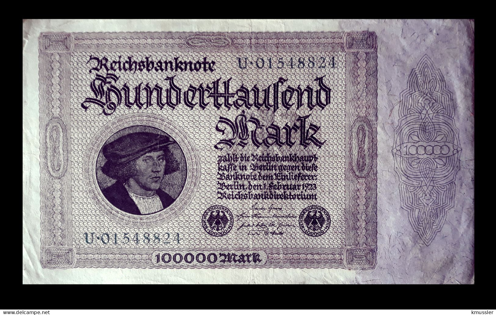 # # # Banknote Deutsches Reich (Germany) 100.000 Mark 1923 # # # - 100000 Mark