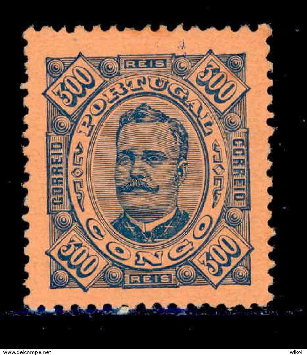 ! ! Congo - 1894 D. Carlos 300 R - Af. 13 - MH - Portugiesisch-Kongo