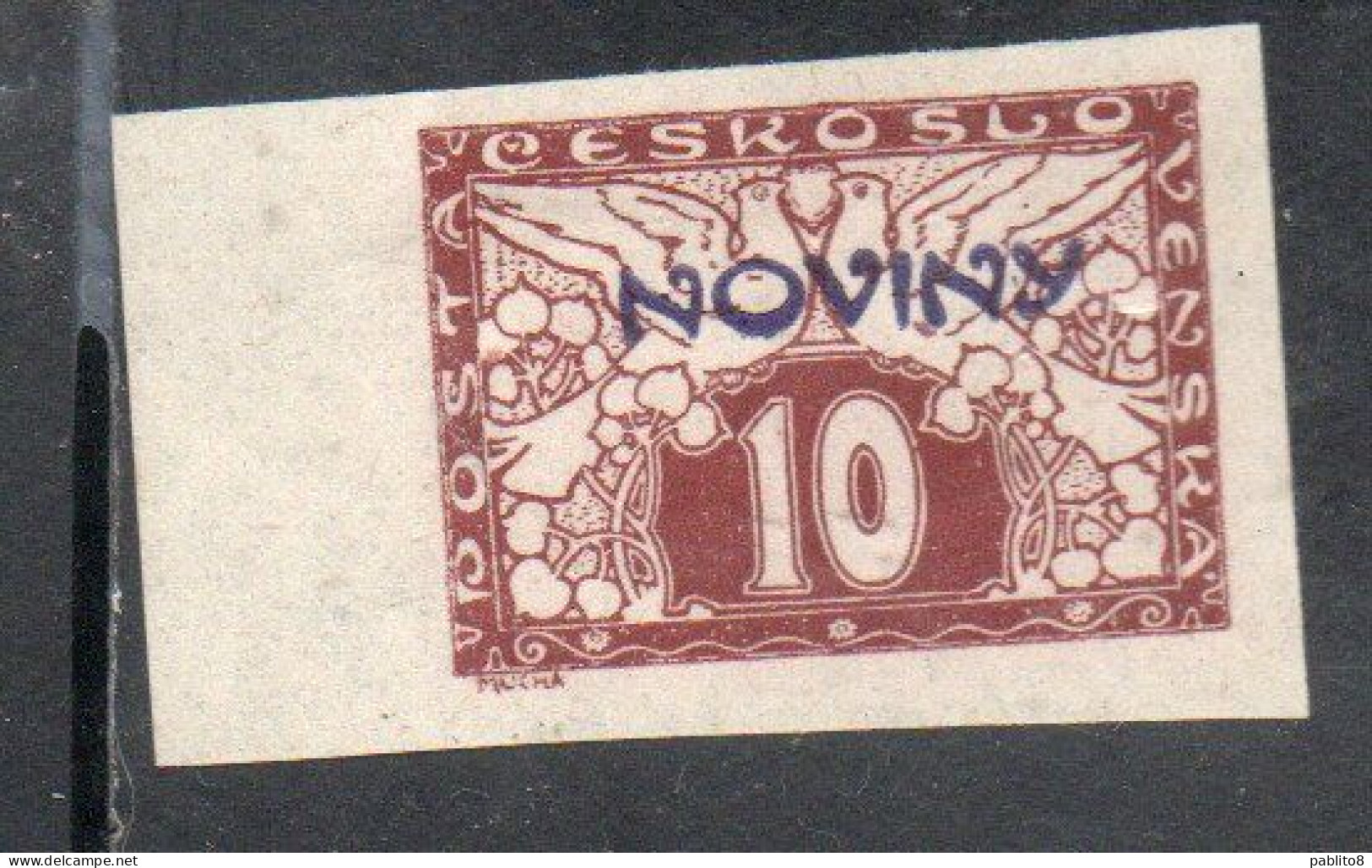 CZECH REPUBLIC REPUBBLICA CECA CZECHOSLOVAKIA CESKA CECOSLOVACCHIA 1926 NEWSPAPER STAMPS NOVINY 10h MNH - Newspaper Stamps