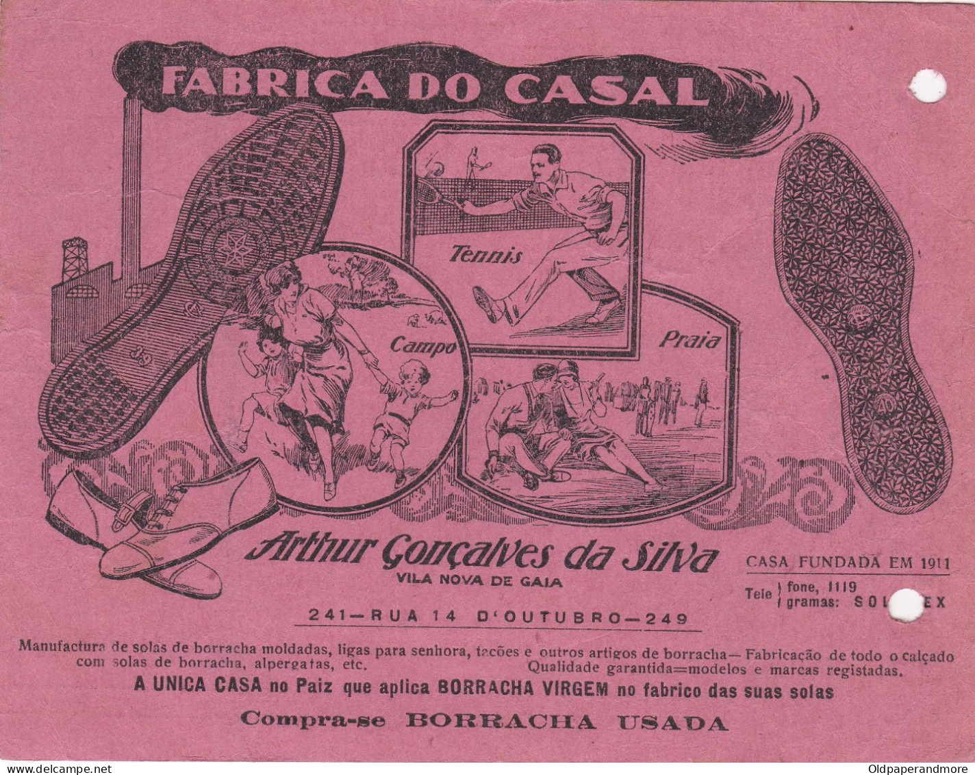 PORTUGAL - COMMERCIAL DOCUMENT - VILA NOVA DE GAIA 1936 - Portugal