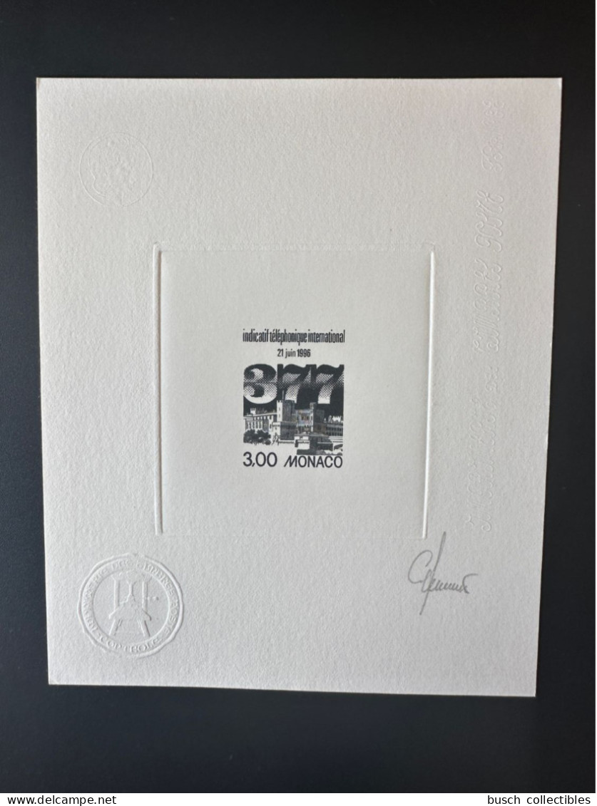 Monaco 1996 YT 2049 Epreuve D'artiste Proof Indicatif Téléphonique International 377 - Unused Stamps