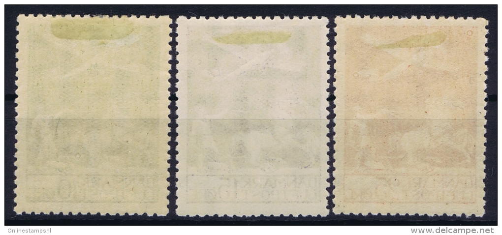 DENMARK: Airmail Mi Nr 143 - 145 , Fa 213 - 215 MH/* Falz. - Posta Aerea