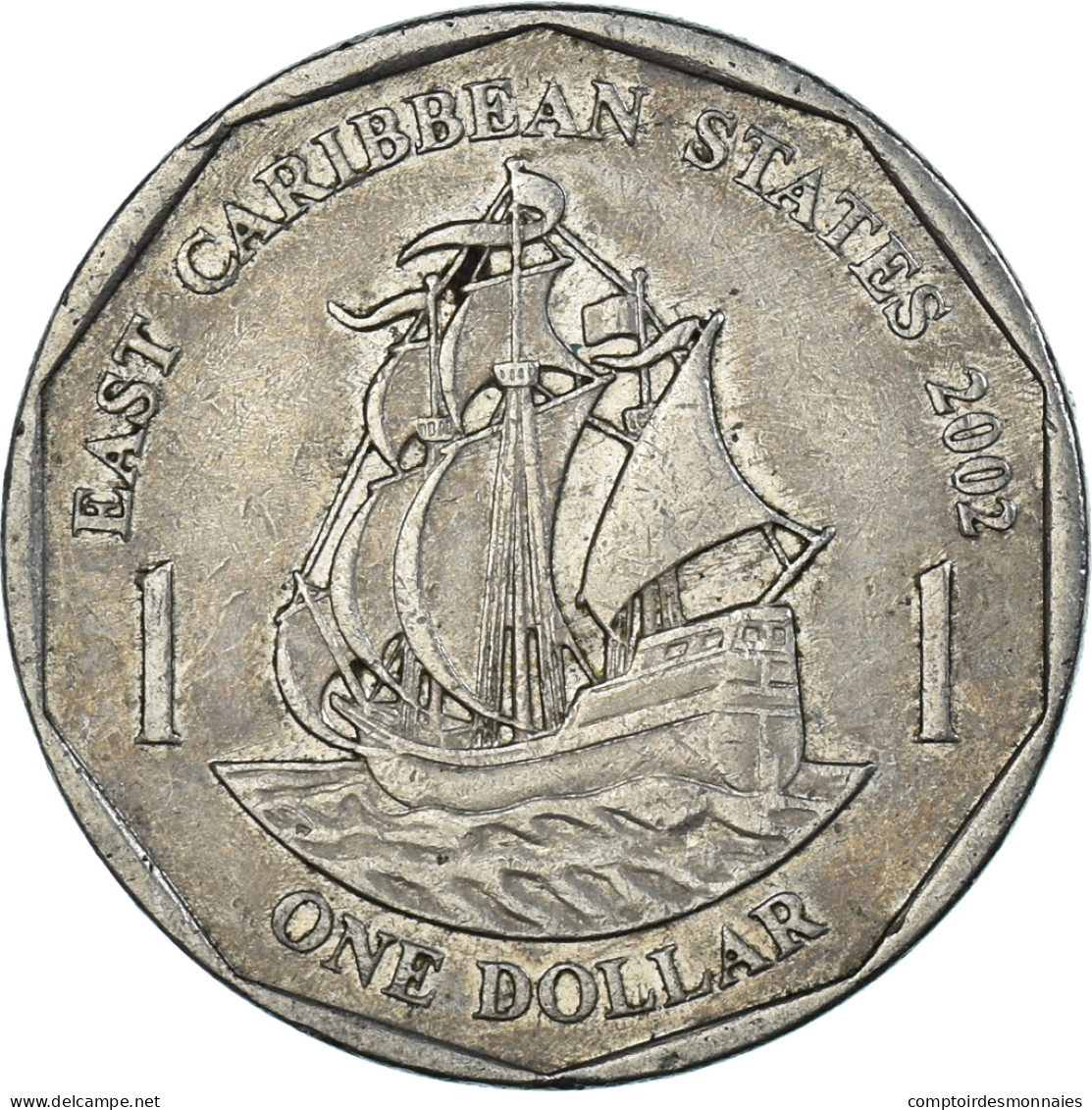 Monnaie, Etats Des Caraibes Orientales, Dollar, 2002 - Ostkaribischer Staaten