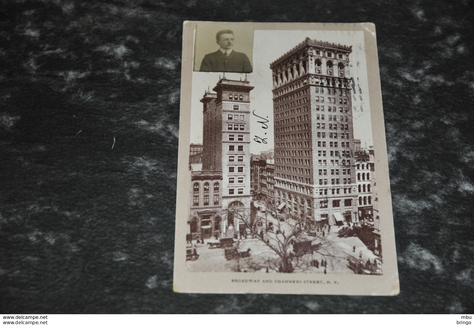 A1430   Broadway And Chambers Street  N.Y.   1907    With Small Photo At Top - Broadway