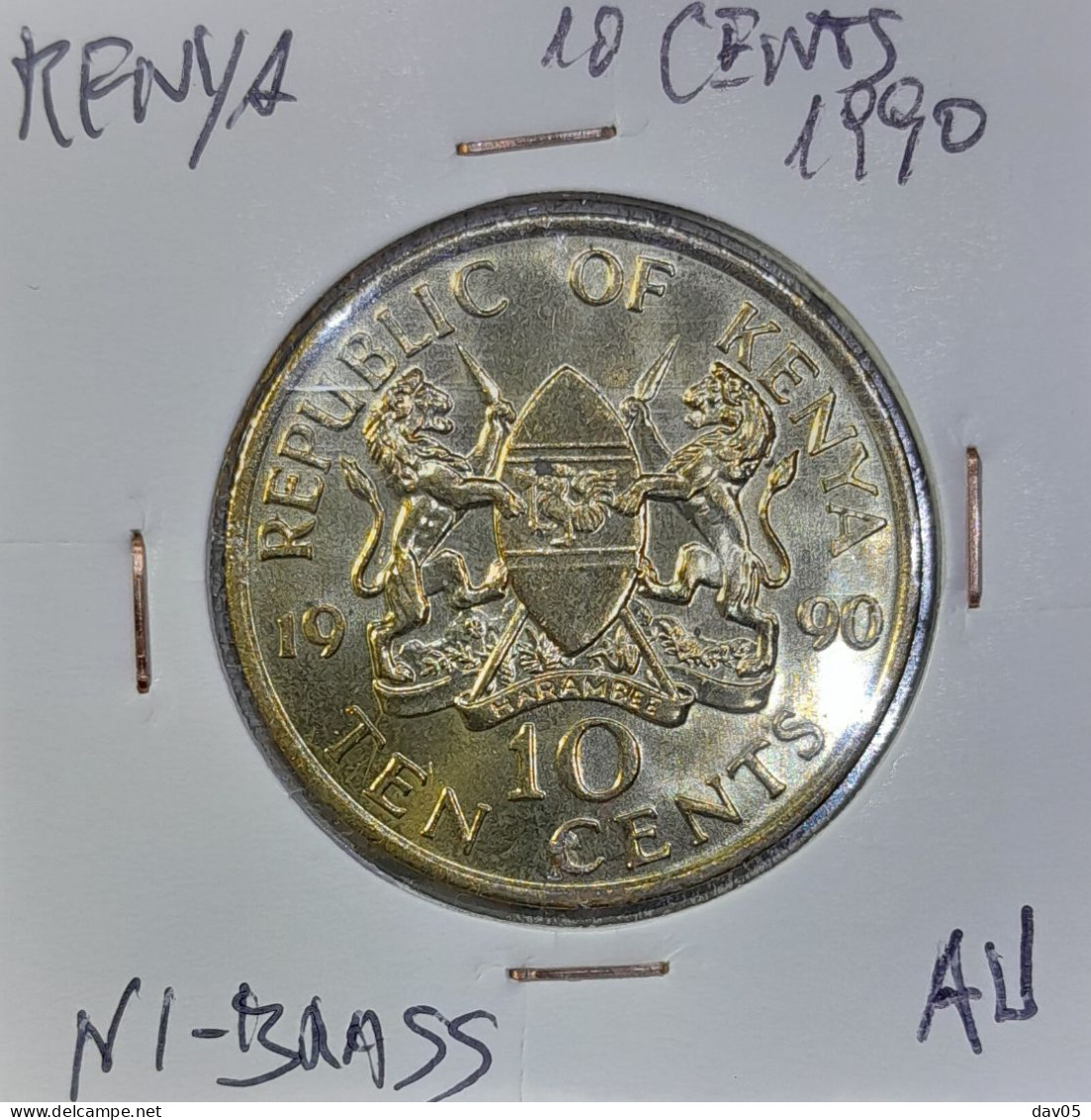 KENYA - 10 CENTS  1990 - AU/SUP - Kenia