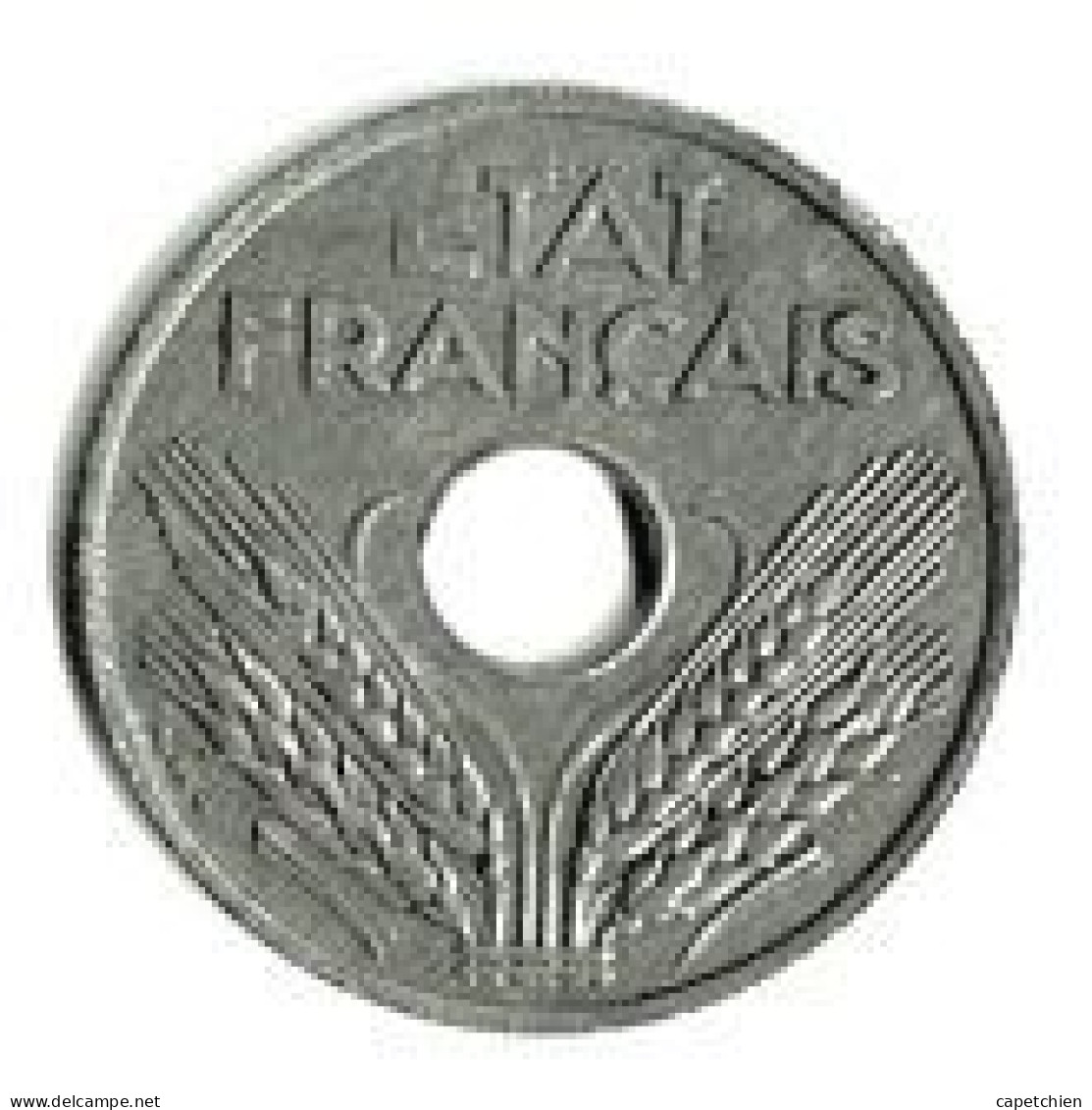 FRANCE / ETAT FRANCAIS / 20 CENTIMES / 1941 / 3.46 G / ZINC - 20 Centimes