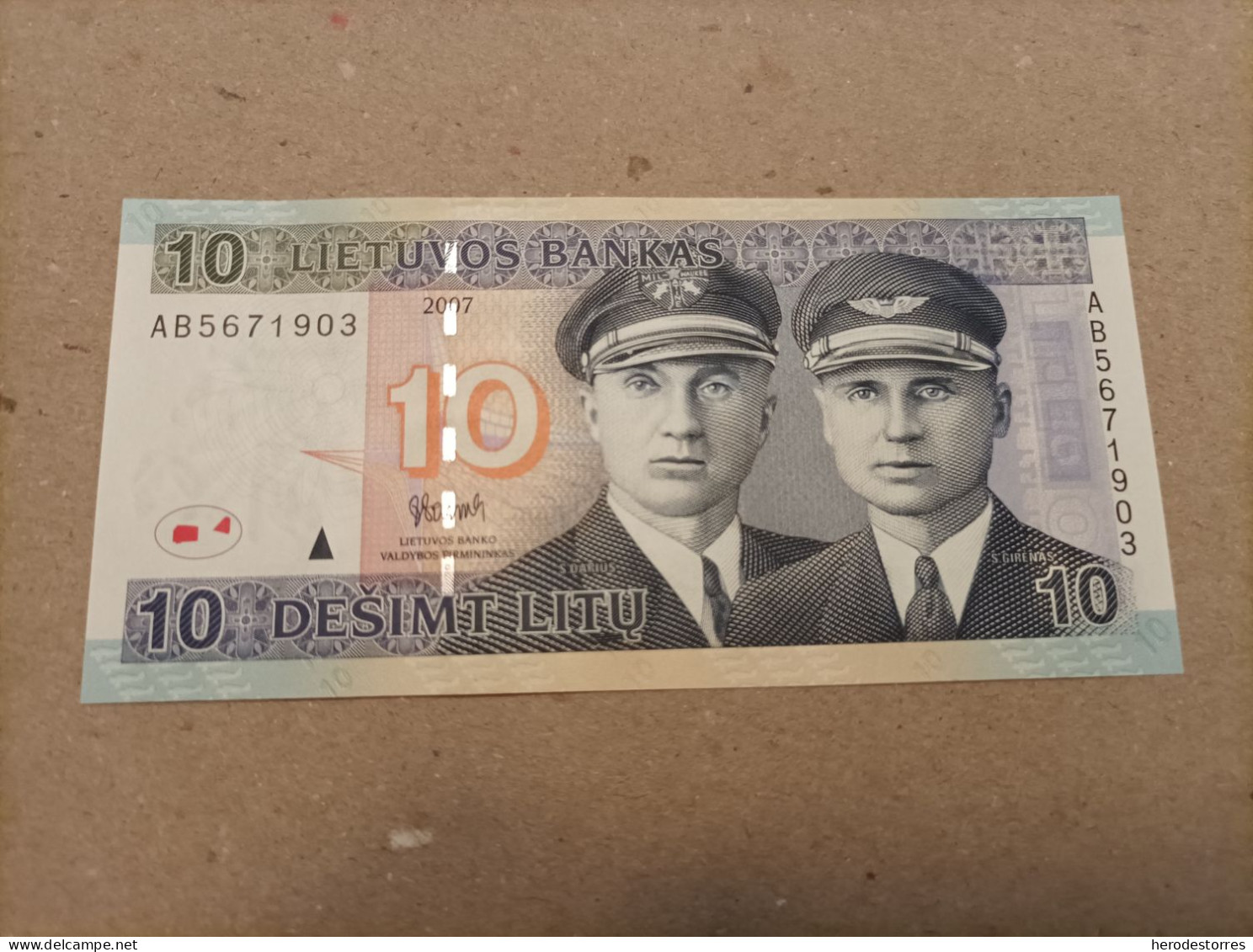 Billete De Lituania De 10 Litu, Año 2007, UNC - Lituanie