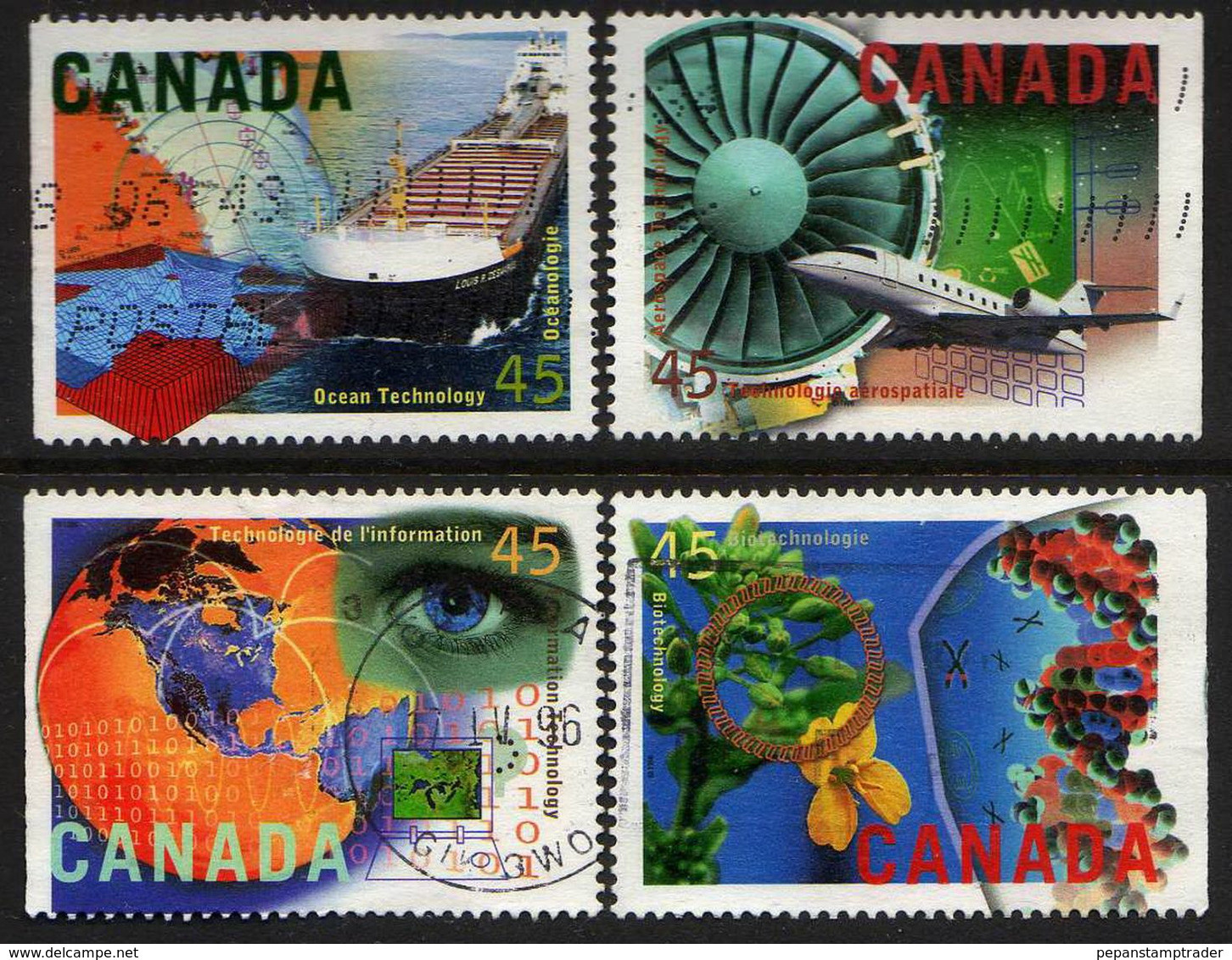 Canada - #1595-98(4) - Used - Oblitérés