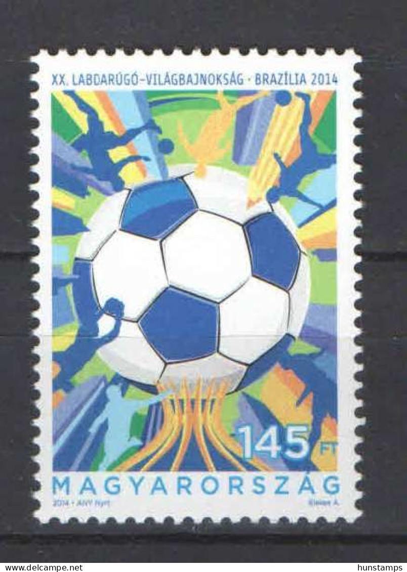 Hungary 2014. Football, Soccer World Cup, Brazil Stamp MNH (**) - 2014 – Brésil