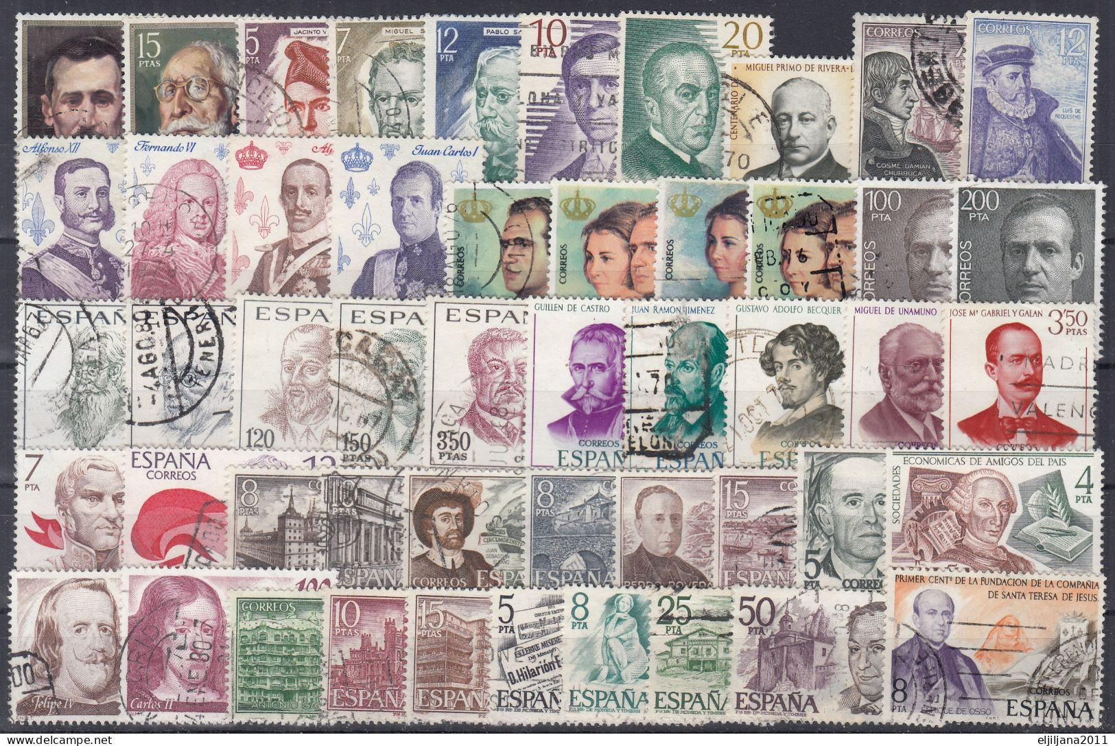 Action !! SALE !! 50 % OFF !! ⁕ SPAIN 1968 - 1981 ESPANA ⁕ Famous People ⁕ 50v Used - See All Scan - Sammlungen