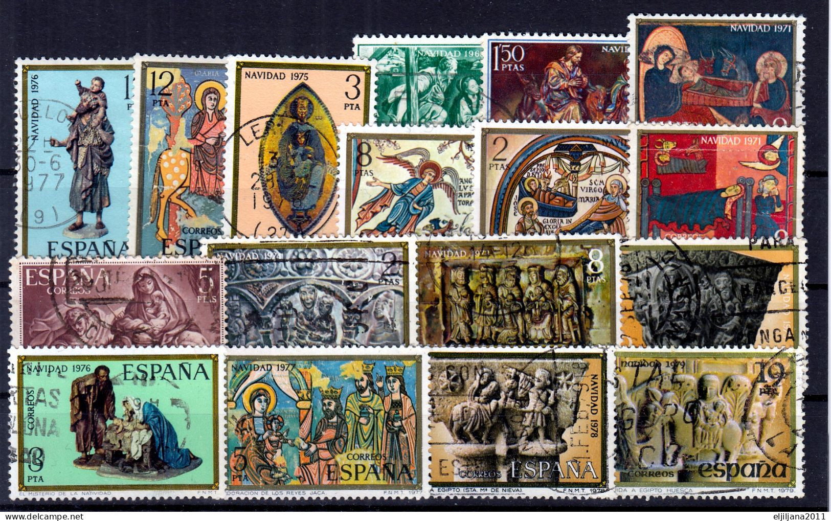 ⁕ SPAIN 1960 - 1979 ESPANA ⁕ Christmas ⁕ 31v Used - See Scan - Collections