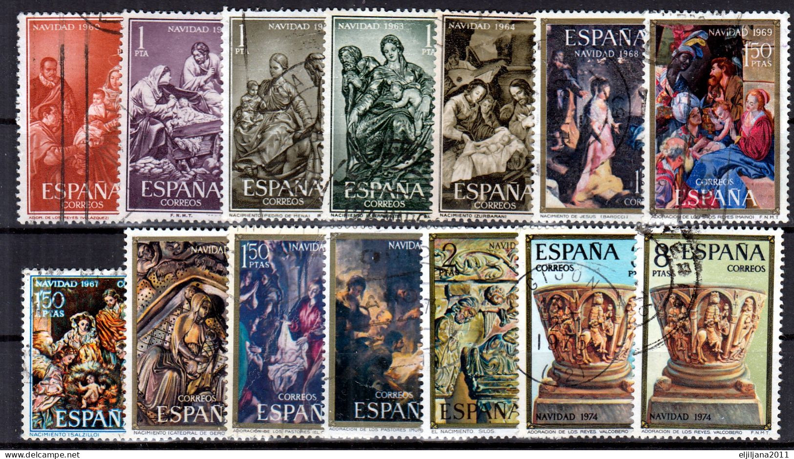 Action !! SALE !! 50 % OFF !! ⁕ SPAIN 1960 - 1979 ESPANA ⁕ Christmas ⁕ 31v Used - See Scan - Collezioni