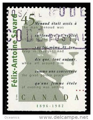 Canada (Scott No.1625 - Auteurs Canadiens / Canadian Authors) (o) - Oblitérés