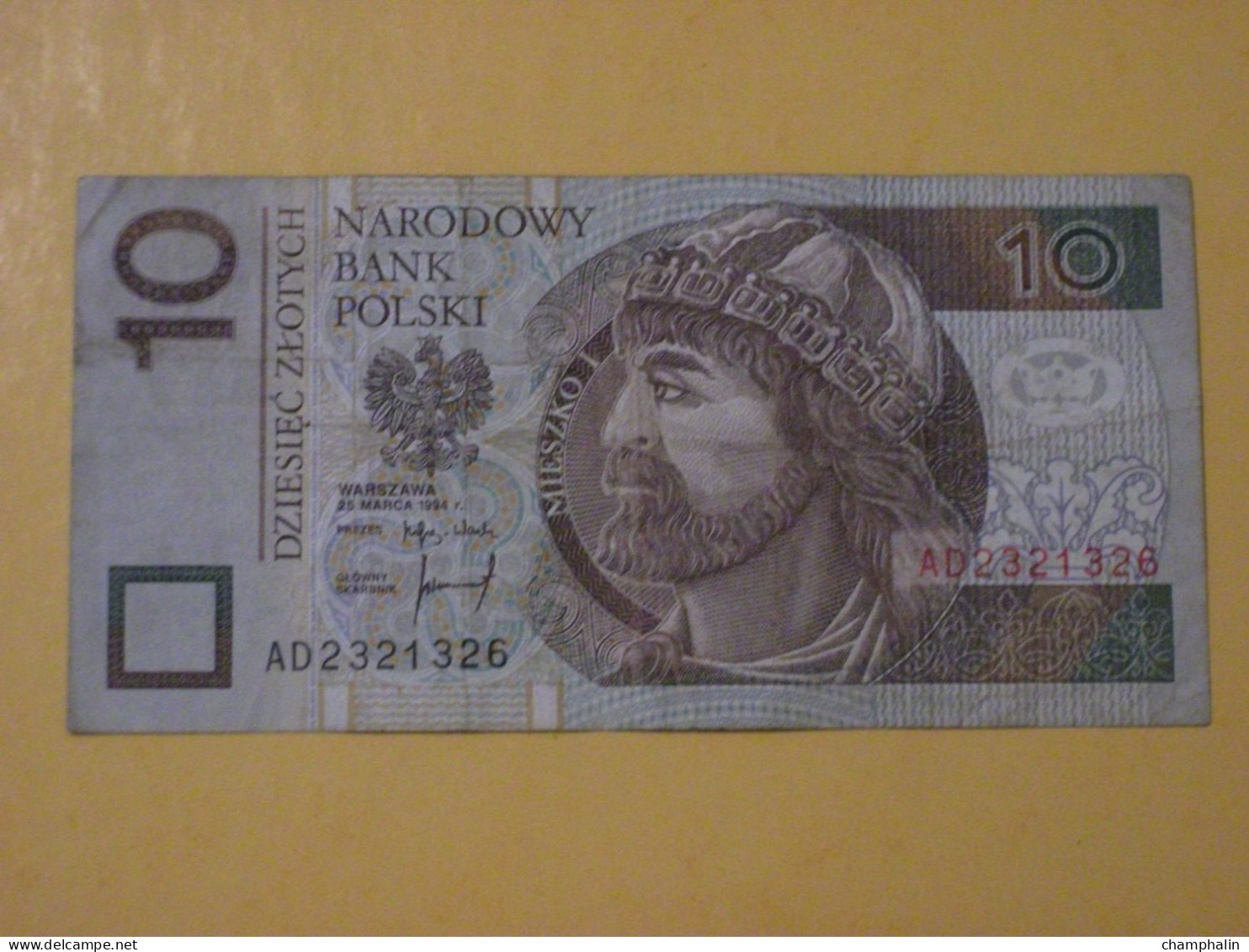 Pologne - Billet De 10 Zlotych - 25 Mars 1994 Mieszko I - P173a - Pologne