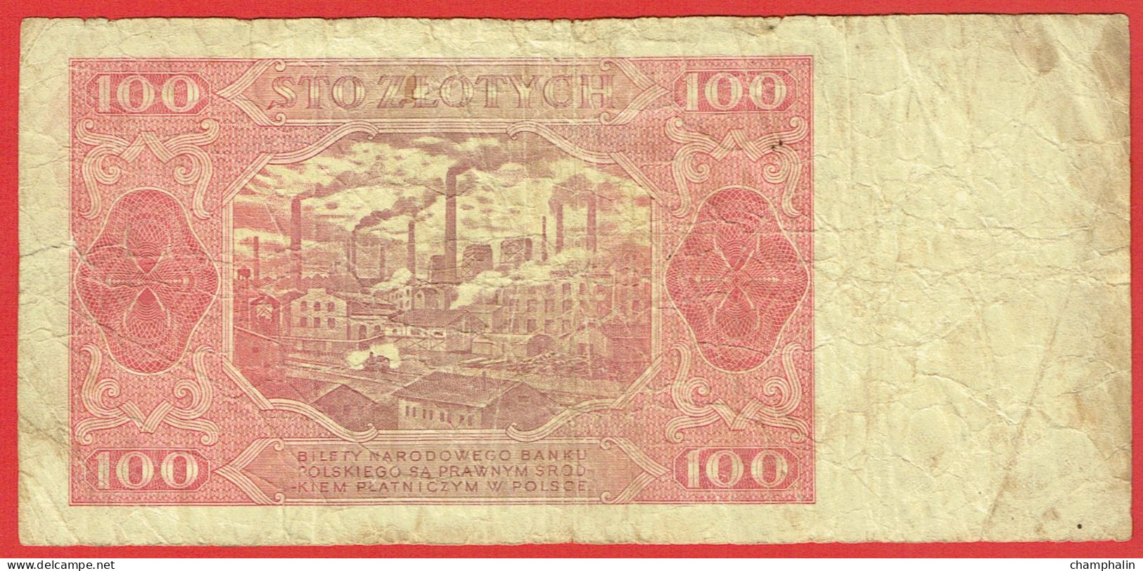 Pologne - Billet De 100 Zlotych - 1er Juillet 1948 - P139 - Pologne