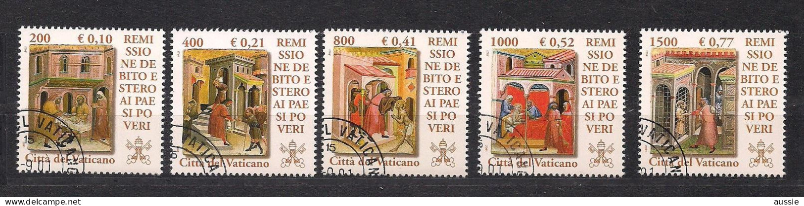 Vatikaan Vatican2001 Yvertnr. 1237-41 (°) Oblitéré Cote 6 € - Usados