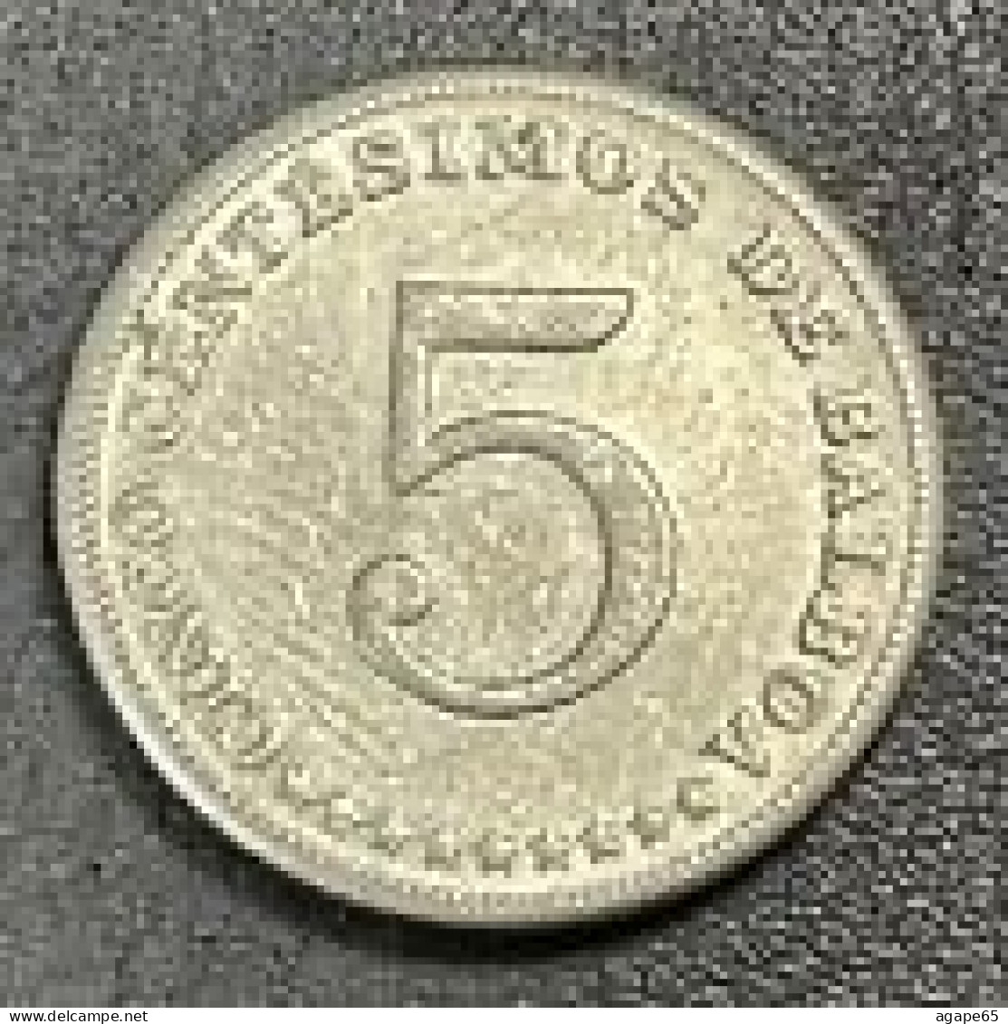 5 Centesimos, Panama, 1967 - Panamá