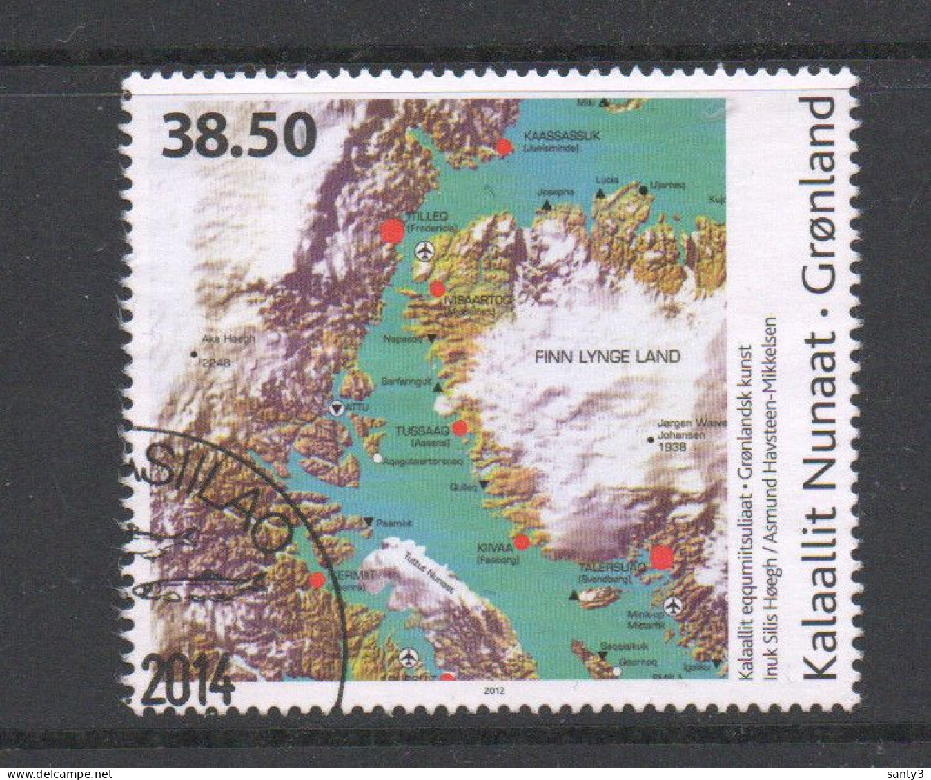 Groenland 2012 Yv 587 Hele Hoge Waarde,  Gestempeld - Used Stamps