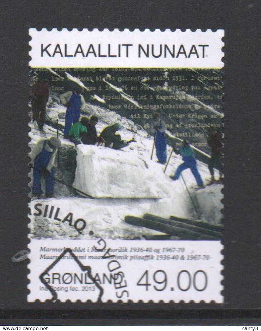 Groenland 2013 Yv 614 Hele Hoge Waarde,  Gestempeld - Used Stamps