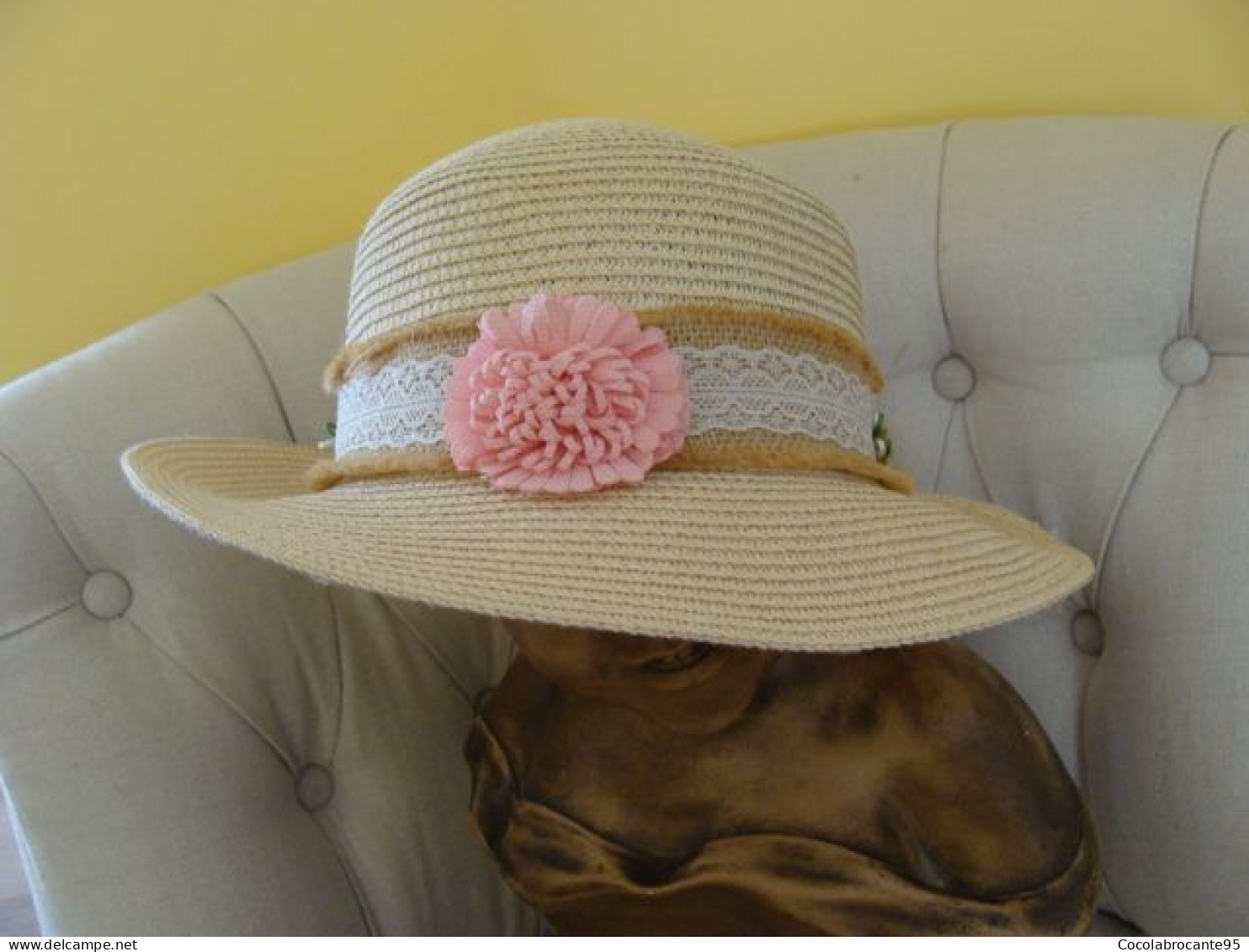 Chapeau De Paille Bohème Pour Cérémonie - Hochzeit