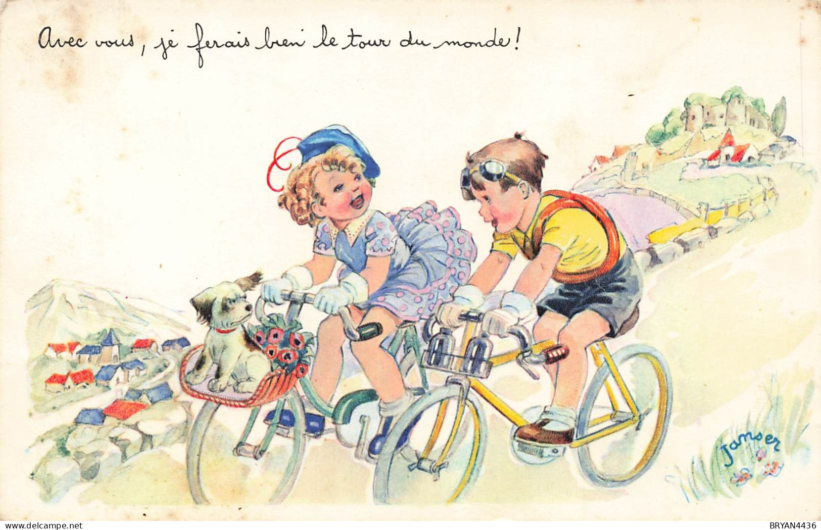 JANSER - ILLUSTRATEUR - Vélo - CYCLISME - Janser