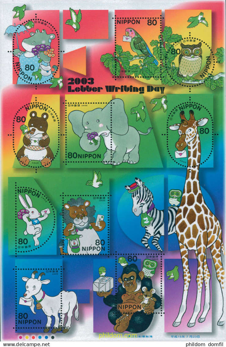 277183 MNH JAPON 2003 DIA DE LA CARTA - Ungebraucht