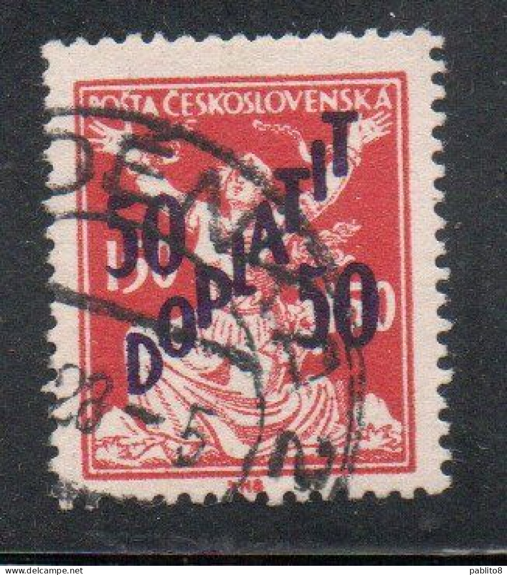 CZECH CECA CZECHOSLOVAKIA CESKA CECOSLOVACCHIA 1927 POSTAGE DUE  DOPLATIT SURCHARGED 50 On 150h USED - Postage Due