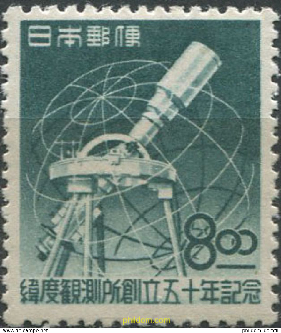 132917 MNH JAPON 1949 50 ANIVERSARIO DEL OBSERVATORIO DE MIZUSAWA - Nuevos