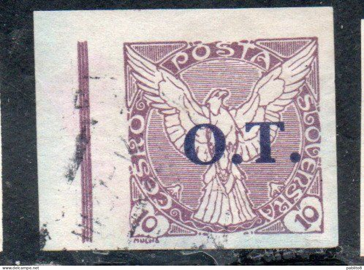 CZECH CECA CZECHOSLOVAKIA CESKA CECOSLOVACCHIA 1934 VARIETY NEWSPAPER STAMP OVERPRINTED OT WINDHOVER 10h USED - Postage Due