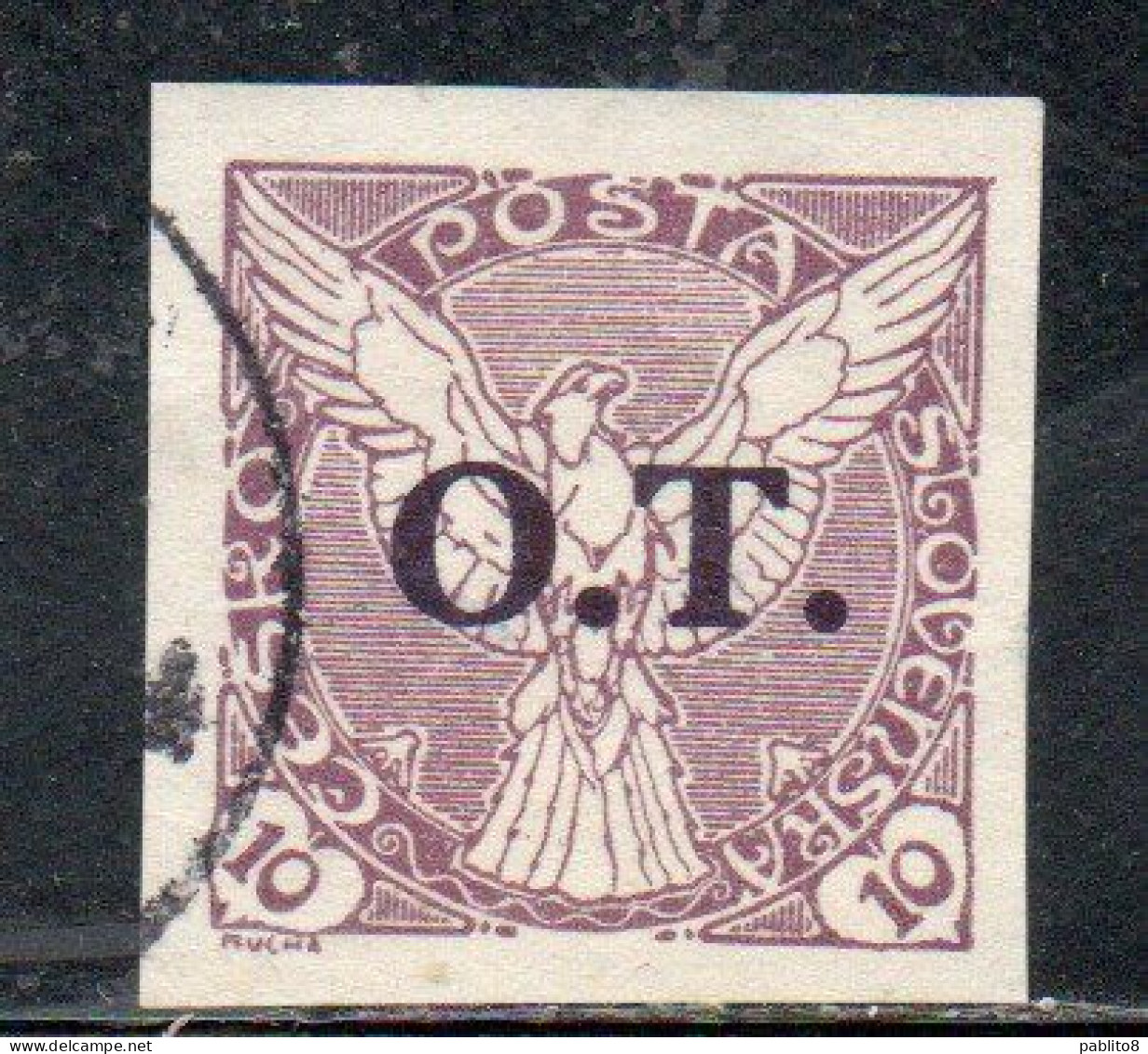 CZECH CECA CZECHOSLOVAKIA CESKA CECOSLOVACCHIA 1934 NEWSPAPER STAMP OVERPRINTED OT WINDHOVER 10h USED - Postage Due