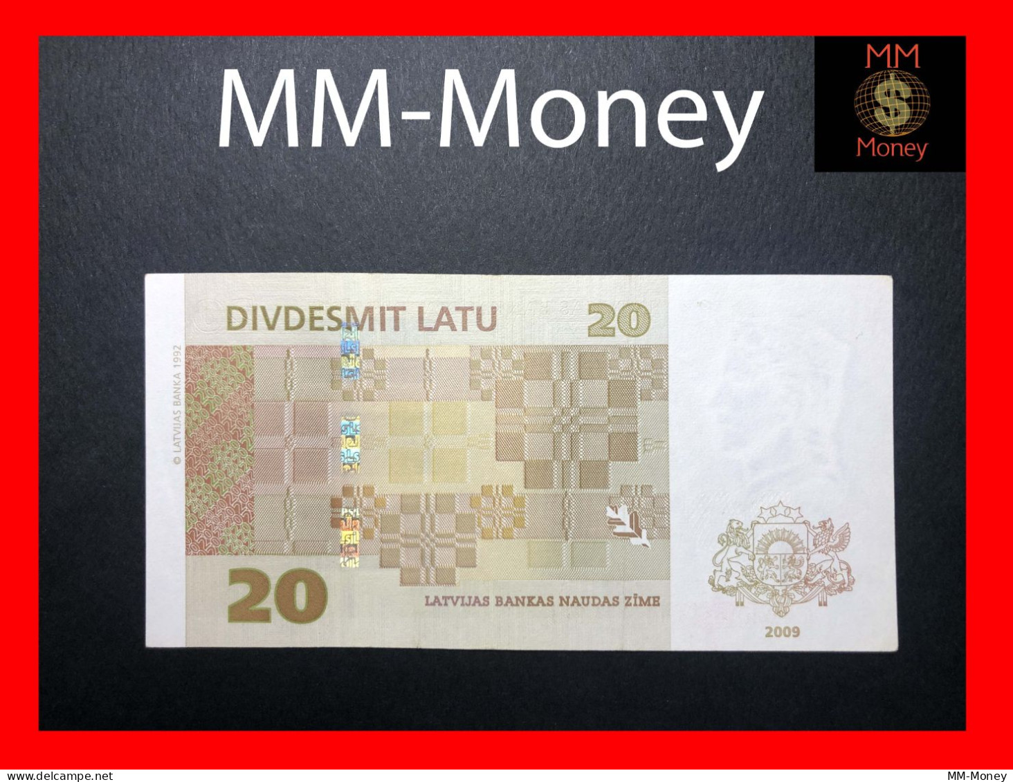 LATVIA  20 Lati  2009  P. 55     AAU - Lettland