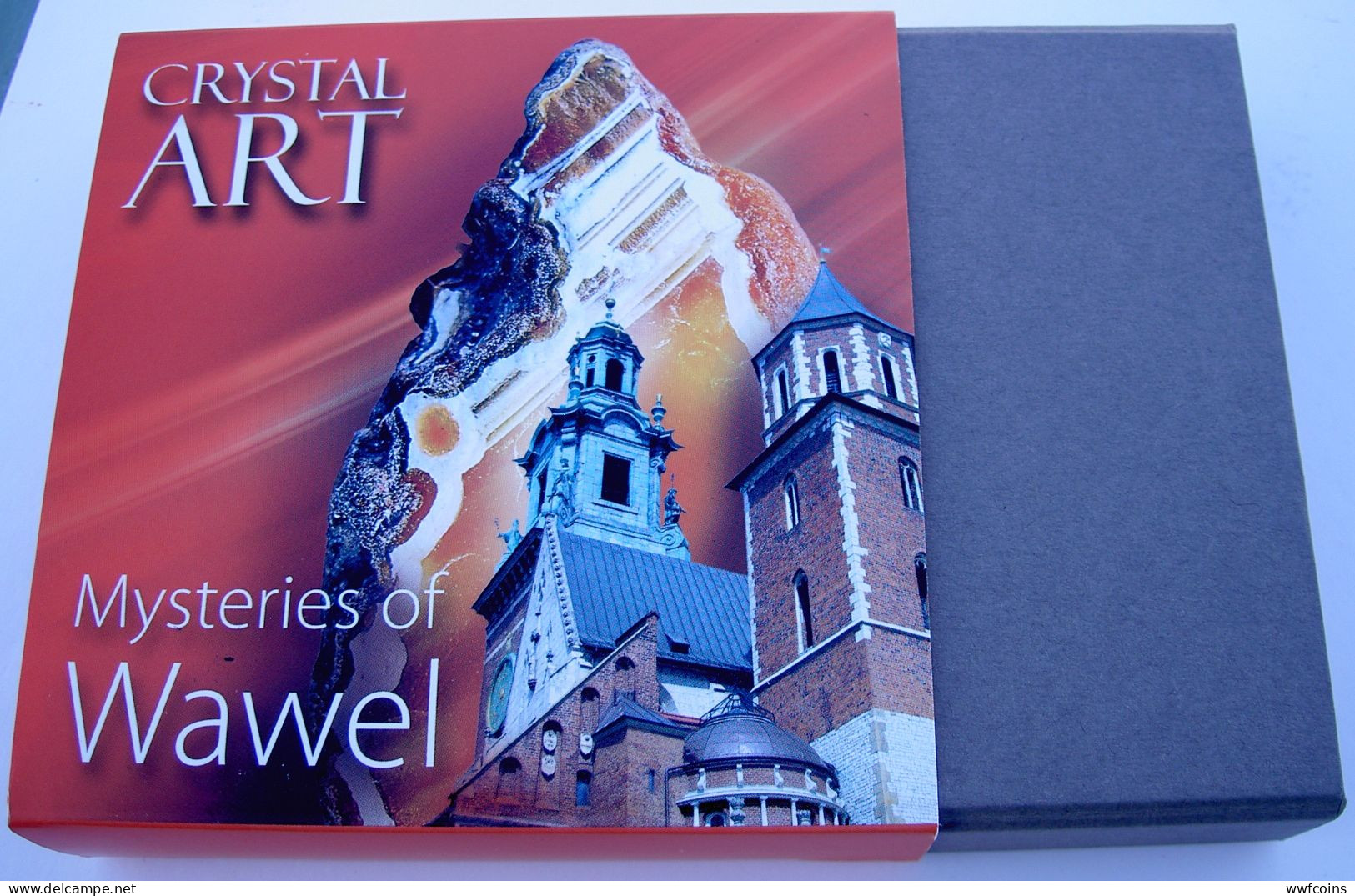 NIUE 2 $ 2013 ARGENTO 2 Oz 999 MYSTERIES OF WAWEL CASTLE CRYSTAL ART AGATE STONE CONSERVAZIONE FDC CON GARANZIA E COFANE - Niue