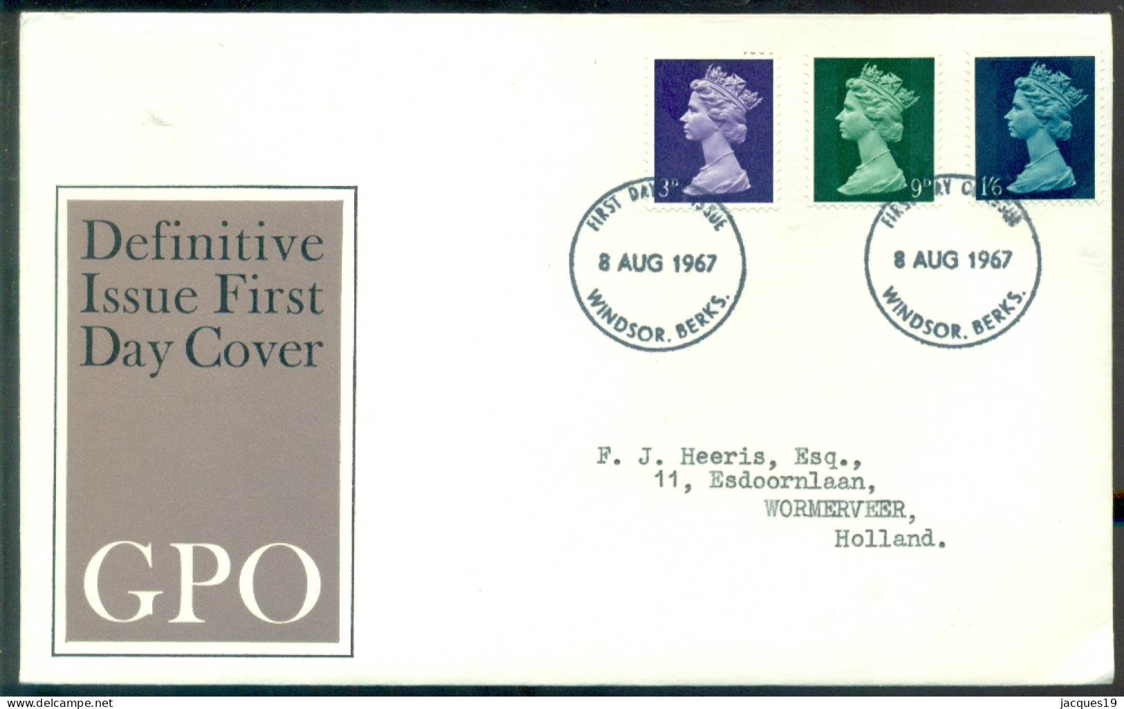 Great Britain 1967 FDC Pre-decimal Machins - 1952-1971 Pre-Decimal Issues