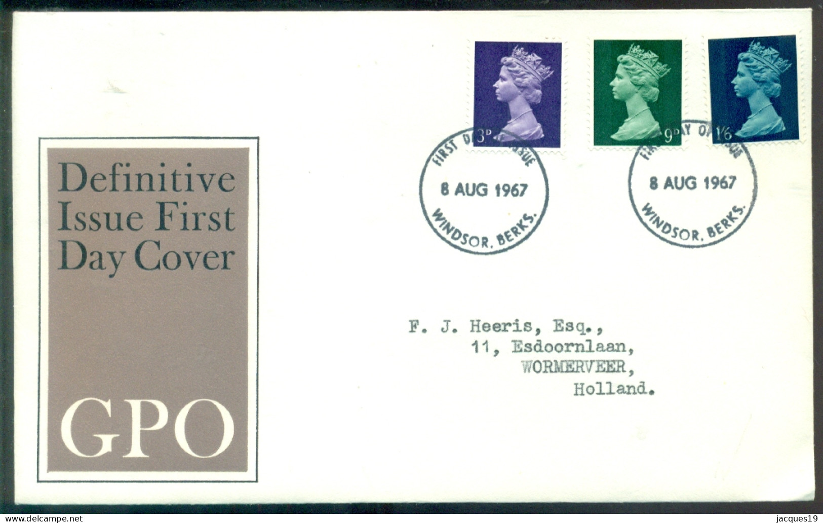 Great Britain 1967 FDC Pre-decimal Machins - 1952-1971 Pre-Decimal Issues