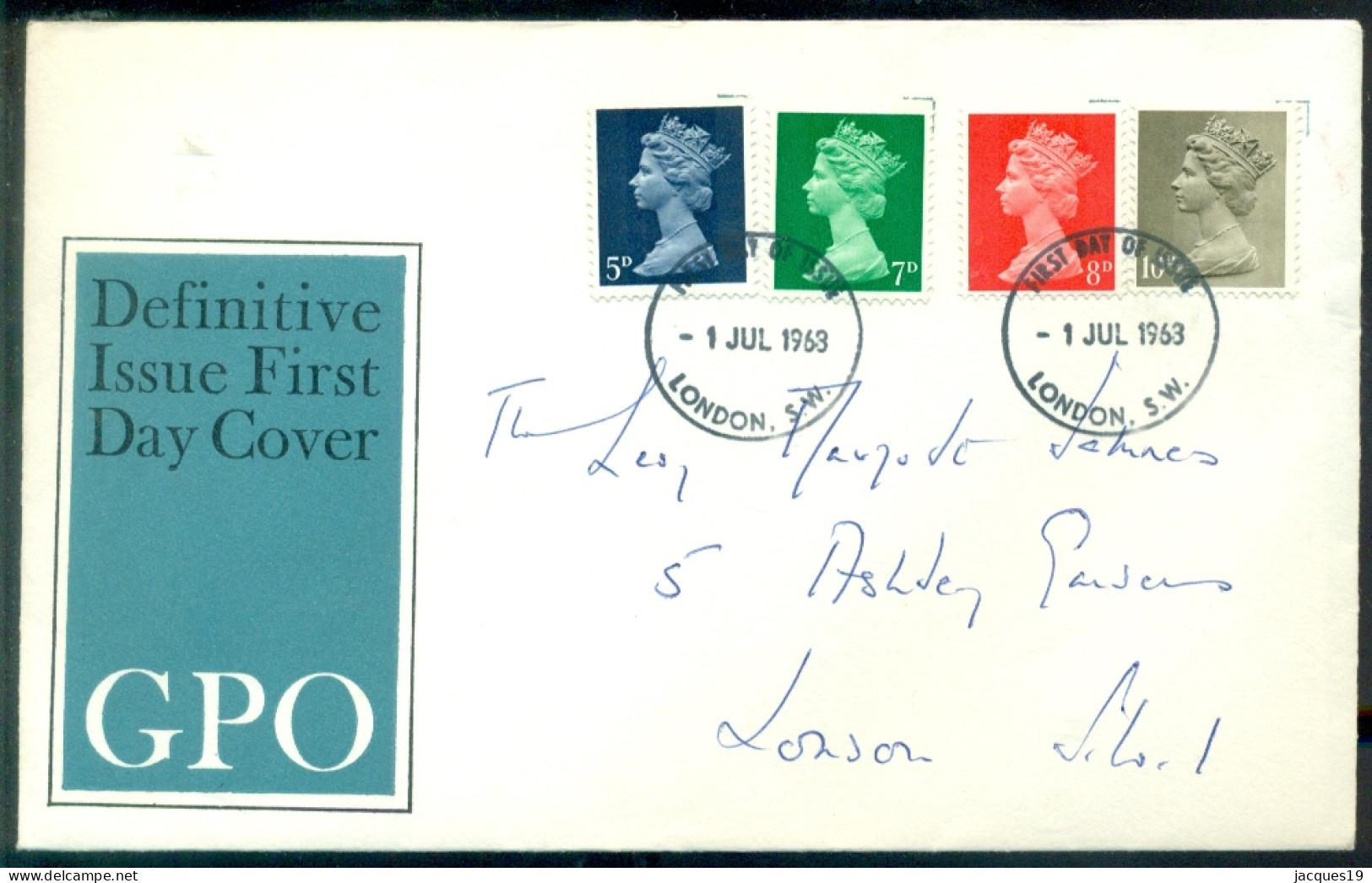 Great Britain 1968 FDC Pre-decimal Machins - 1952-1971 Pre-Decimal Issues