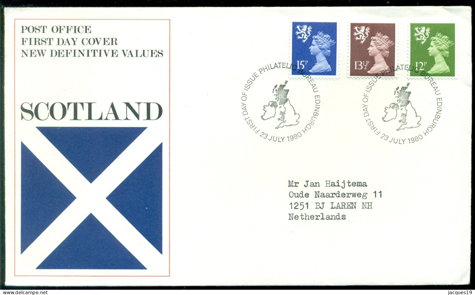 Great Britain 1980 FDC Scotland Machins - Scotland