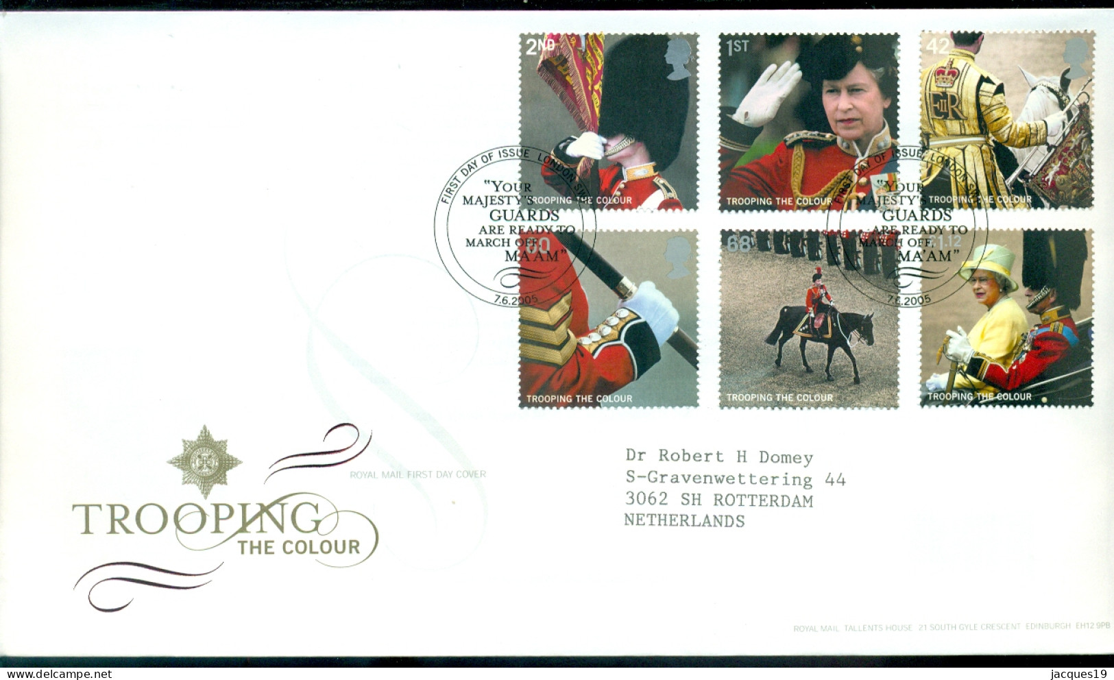 Great Britain 2005 FDC Trooping The Colour - 2001-2010 Dezimalausgaben