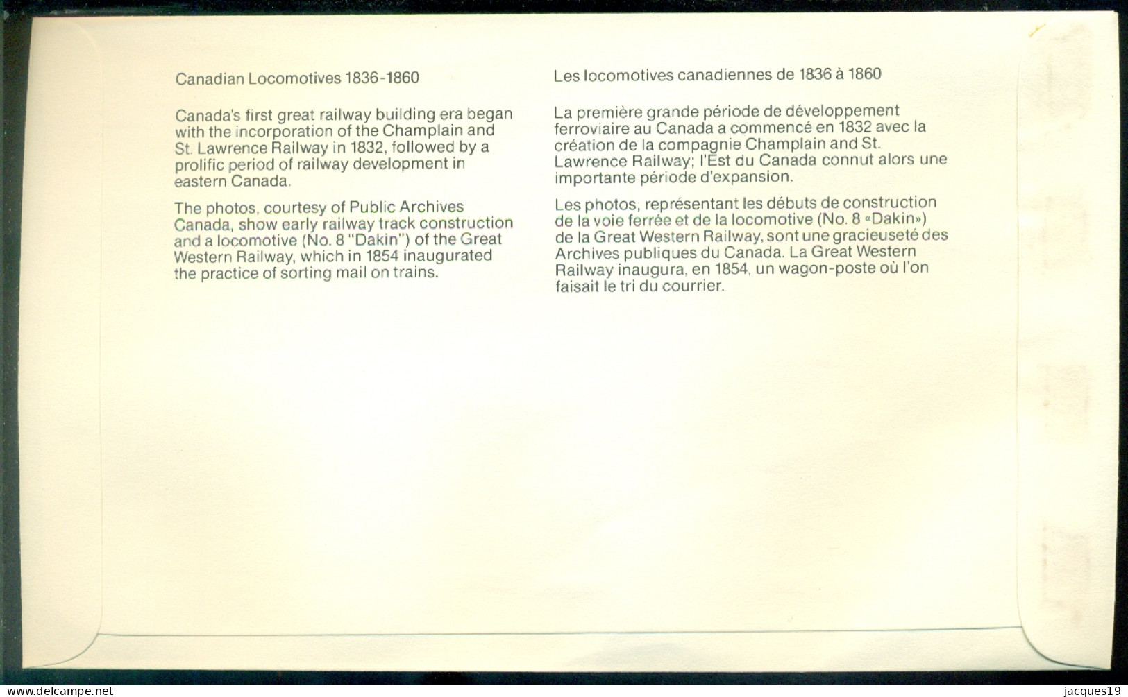 Canada 1983 FDC Locomotive Scott 999 - 1981-1990