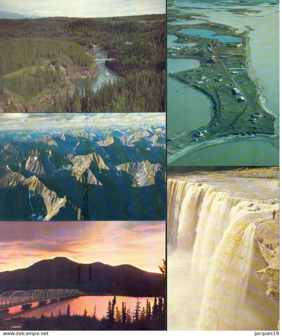 Canada Postcards (5) Pre-stamped Northwest Territories First Series (1 YN-1) - 1953-.... Reign Of Elizabeth II