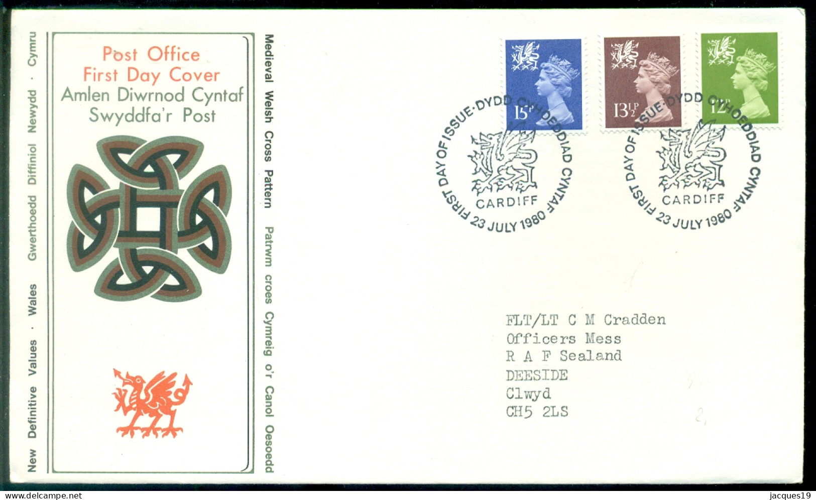 Great Britain 1980 FDC Wales Machins - Pays De Galles