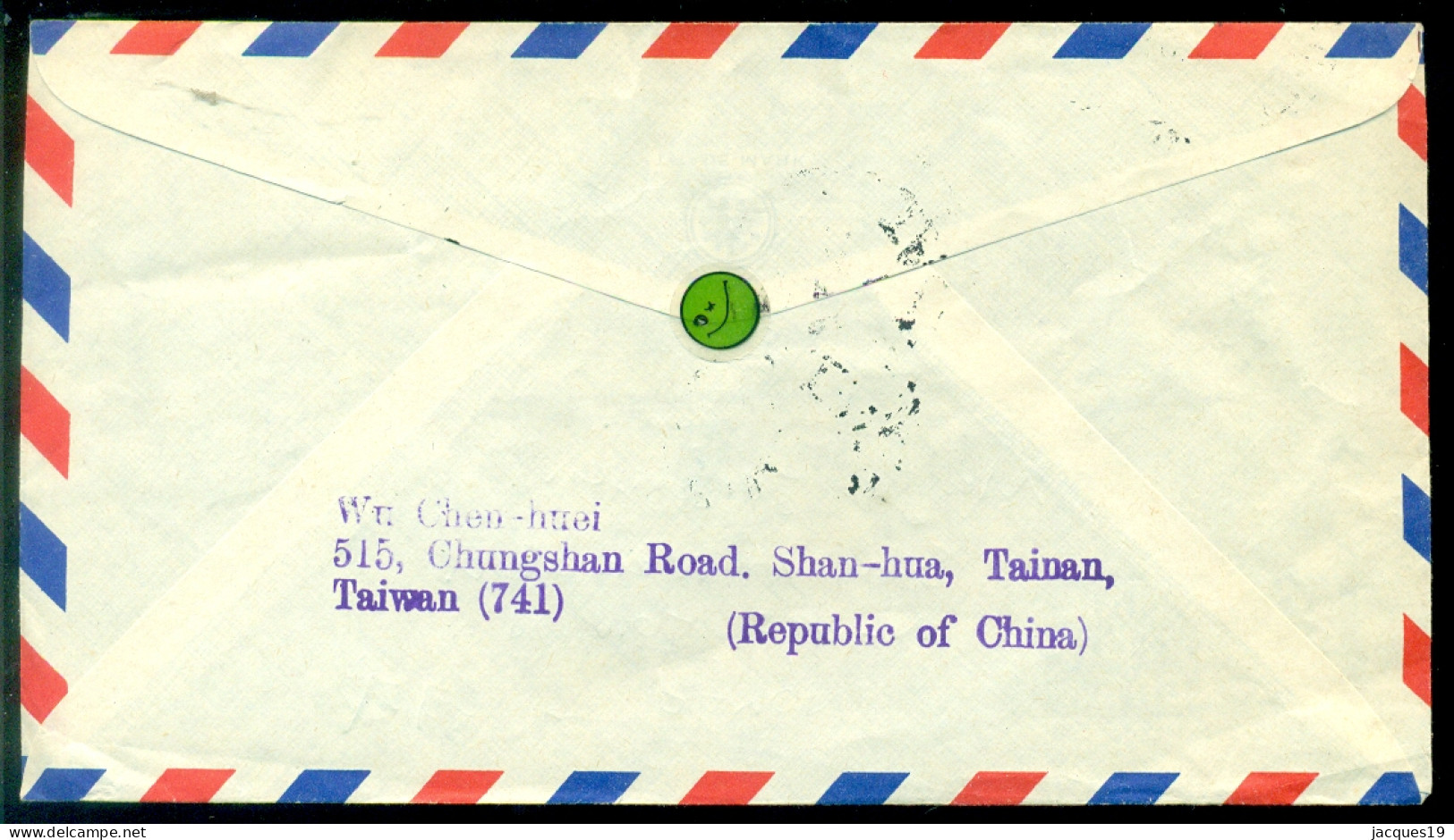 Taiwan 1978 Airmail Cover To Norway - Brieven En Documenten